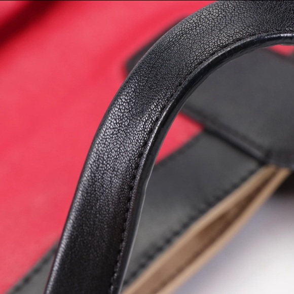 Chloe Alison Tote in Hot Pink and Black Color Block Leather - Picture 6 of 7